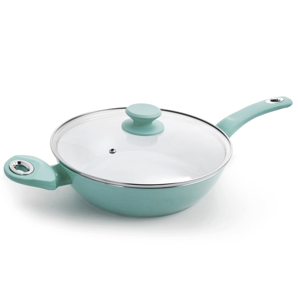 Gibson Town Market Square 3.5 Quart NonStick Enameled Aluminum Saute