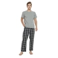 thumbnail image 5 of GLOBAL Men's Short Sleeve Crew Knitted Top & Lightweight Yarn Shorts Pajama Sets, Sizes S-XXL, 5 of 5