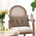 thumbnail image 3 of Boho Blue Throw Pillow Cover, 12 x 20 Inch Bohemia Ethnic Style Carpet Pattern Cushion Case for Sofa Couch, 3 of 6