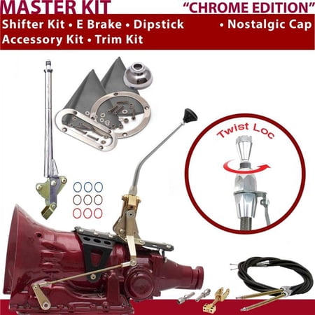 American Shifter 45RFE Shifter Kit 10 in. E Brake Cable Trim Kit Dipstick for D6F60