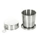 thumbnail image 1 of Copa de boca de acero inoxidable, copa de agua plegable para viajes al aire libre, copa telescópica portátil, copa de vino de Metal Wmkox8yii jkg6121, 1 of 9