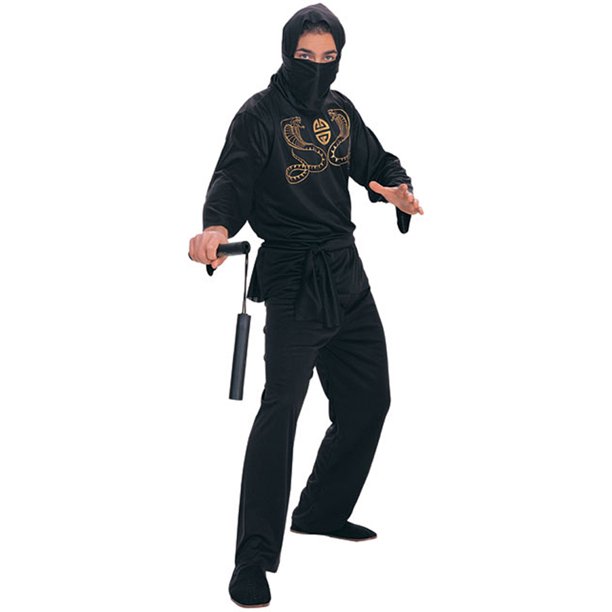Adult Black Ninja Costume Rubies 1614