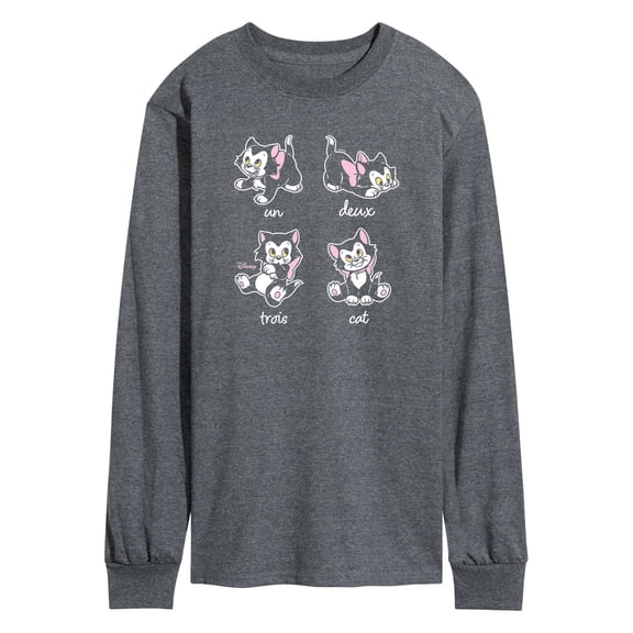 Disney - Figaro Un Deux Trois Cat - Men's Long Sleeve Graphic T-Shirt