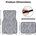 thumbnail image 5 of Car Floor Mats Set of 4, Oriental Persian Turkish Carpet Pattern Vehicle Front Rear Carpets Mats Car Floor Rugs Non-Slip Auto Foot Mats Car Accessories Universal Fit for Car SUV Truck Van, 5 of 7
