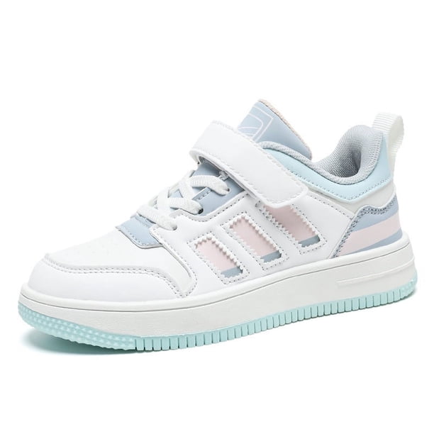 Zapatos para niños, zapatos blancos para niños, zapatos para niños, zapatos para niños, zapatos blancos para estudiantes de primavera y otoño, zapatos de tabla deportivos para niñas