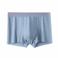 thumbnail image 2 of ruhuadgb Men Boxers Thin Breathable Soft Ice Silk Seamless Daily Wear Anti-septic High Elasticity Male Underpants Men Underwear, 2 of 8
