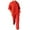 Red, variant on cfhntfmh Womens 2 Piece Outfits Sweatsuit Fashion 3/4 Sleeve Oversized Hoodies Comfy Loose Straight Leg Pants Lounge Sets