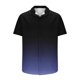 thumbnail image 4 of Mens Casual de Manga Corta Botón Abajo Camisas de Impresión Turndown Cuello Botón Camisa Poliéster, Moda de Verano Superior para Hombres Al Aire Libre, 4 of 6