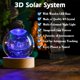 thumbnail image 2 of Sistema solar 3D Crystal Ball IFOLAINA de 60 mm con base de madera, 2 of 7