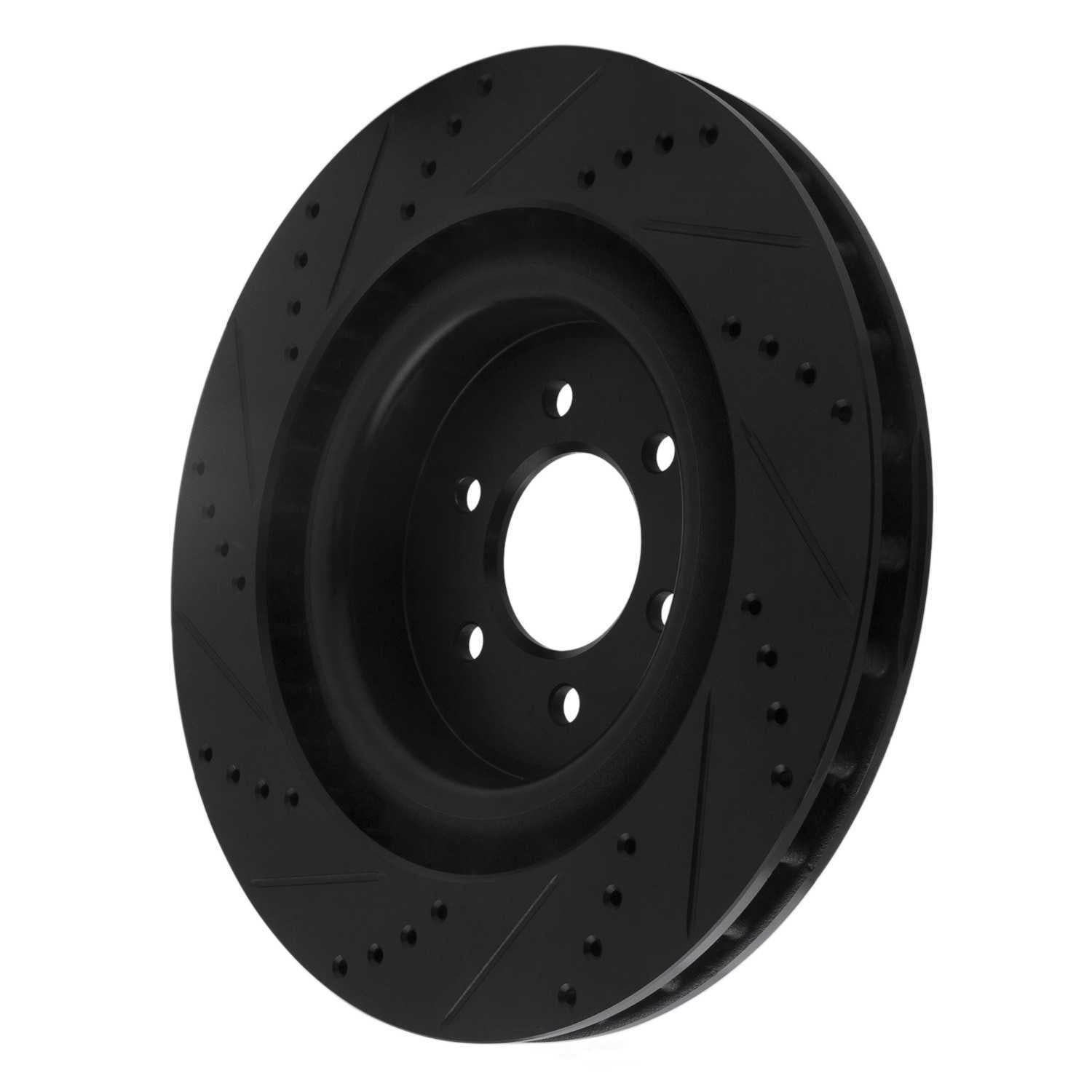 Dynamic Friction Company 633-40023R DFC Brake Rotor - Drilled And Slotted - Black
