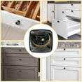 thumbnail image 6 of 4 Pcs Cabinet Handle Drawer Pulls Golden Moon Knobs with Screws Square Furniture Office Cabinet Knob Decoration, 6 of 7