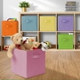 thumbnail image 5 of Casafield Set of 12 Fabric Storage Cube Bins, Multicolor - 11" Collapsible Foldable Cloth Baskets for Shelves and Cubby Organizers, 5 of 7