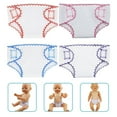 thumbnail image 2 of LEEYNEER 4 Pcs Couches pour Poupée Bébé sous-Vêtements pour Poupée Culottes Accessoires pour Poupée Bébé, 2 of 10