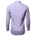 thumbnail image 3 of FashionOutfit Men's Slim Fit Contrasting Trim Cuff and Collar Shirt, 3 of 6