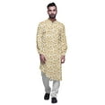 thumbnail image 2 of Atasi Mandarin Collar Printed Rayon Traditional Kurta For Men Casual Shirt, 2 of 6