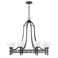 thumbnail image 2 of Allston 8-Light Chandelier in Matte Black, 2 of 6