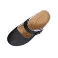 thumbnail image 2 of Samdudou Closed Toe Sandals Womens Dressy Summer Mules Back Strap Casual Summer Beach Flats Cut Out Breathable Walking Shoes, 2 of 6