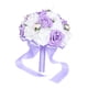thumbnail image 4 of Ramo de novia con rosas artificiales para dama de honor, elegante artesanía. Púrpura, 4 of 9