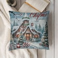 thumbnail image 3 of YINGXI Merry Christmas Decorative Throw Pillow ， Decoration Throw Pillowcase, Decor 24x24in, 3 of 5