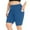 Blue, variant on Aobny Red Summer Women's Shorts Bike Plus Size Shorts Spandex High Waisted for Curvy Holiday Trousers,XL