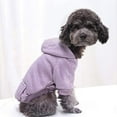 Winter Dog Hoodie Sweatshirts with Pockets Warm Dog Clothes for Small