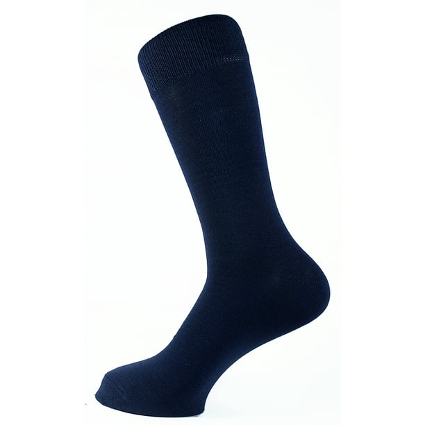 Sam Socks - Sam Socks - Plain Mens Dress Socks - 6 Pack - Walmart.com ...