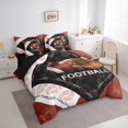 thumbnail image 3 of jejeloiu American Rugby Theme 7-Piece Twin Bedding Sets,Football Sport Game Bedding Comforter Set For Ball Gamer Reversible, 3 of 8