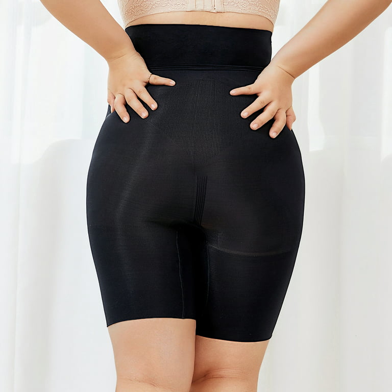 Delimira Women's Tummy Control Panties Seamless Plus Size Shapewear  High-waist Lightweight Breathable