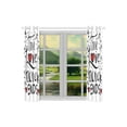 thumbnail image 3 of CADecor Inspirational Quote Window Kitchen Curtain, Love Quote Window Treatment Panel Curtains,26x39 inches,Set of 2, 3 of 3