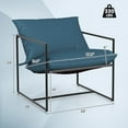 thumbnail image 2 of Aimee Lii 2 Pieces Sling Accent Chair Leisure Chair, Indoor Outdoor Conversation Furniture Sets, Navy, 2 of 6