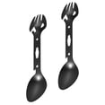 thumbnail image 1 of NUOLUX 2Ud De Cubiertos Para Exterior Con Spork Y Integrado En Negro, 1 of 8