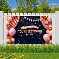thumbnail image 7 of Pink Balloon Decorative Banner Rude That You're Leaving Farewell for Office Parties Fun Events Humorous Gatherings, 7 of 7