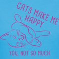 thumbnail image 3 of CafePress - Cats Make Me Happy Women's Dark T Shirt - Women's Traditional Fit Dark T-Shirt, 3 of 4
