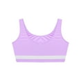thumbnail image 5 of Nyeemya Yoga Dance Athletic Tank Crop for Girls U Neck Sleeveless Figure Ice Skating Gymnastic Top Light Purple 8, 5 of 6