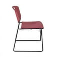 thumbnail image 4 of 48" x 30" Flip Top Mobile Training Table- Cherry & 2 Stack Chairs, 4 of 6