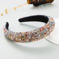 thumbnail image 3 of Biezeib Women Hand Knit Beaded Headband Wide Hair Band Accessories Washing Face Hair Hoop Gifts, 3 of 7