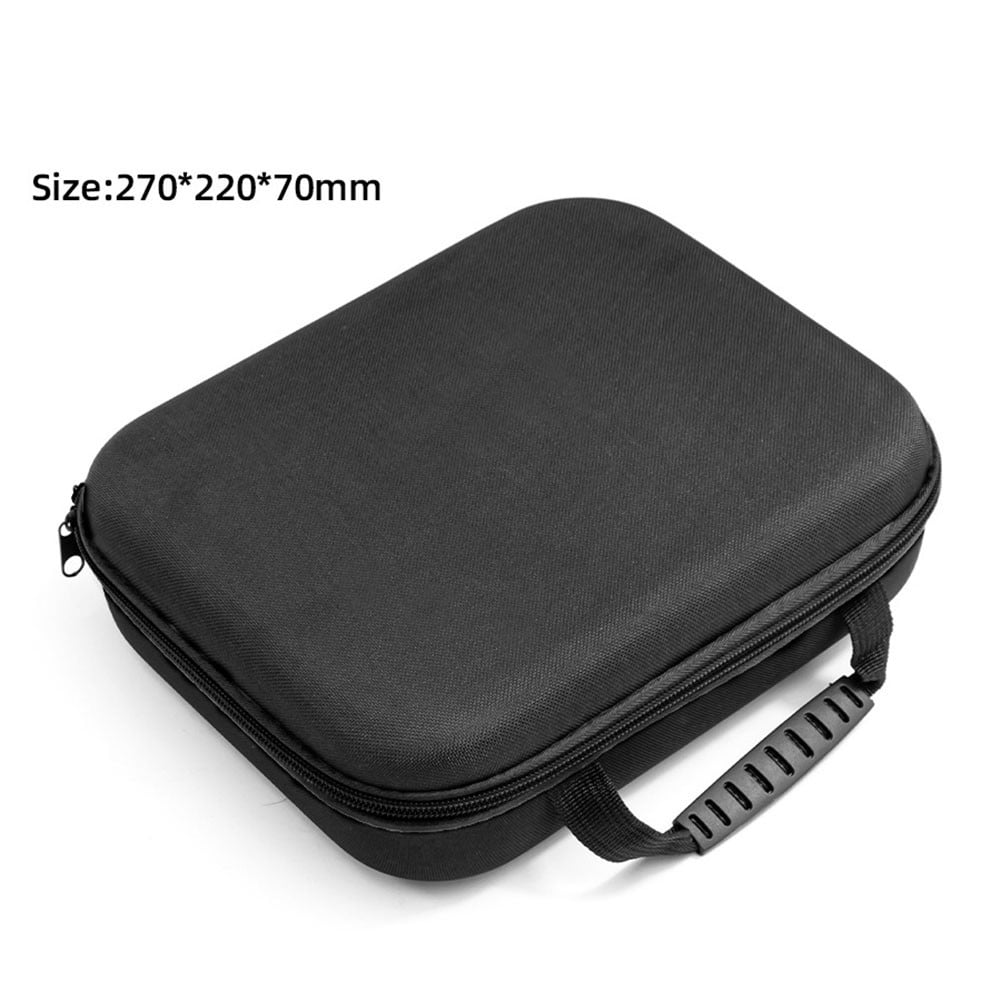 Electric Drill Tool Storage Bag Oxford Fabric Tool Organizer Bag With Net Pouch Organize Your Tools For Easy Access Black 270×220×70Mm Fangkenuo
