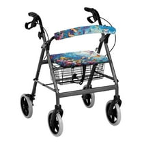 HELLHERO Seat Back Covers Removable and Washable Easy to Clean Walker Rollator Seat Back Cover & Butterfly Easy Fit for Machine Washable