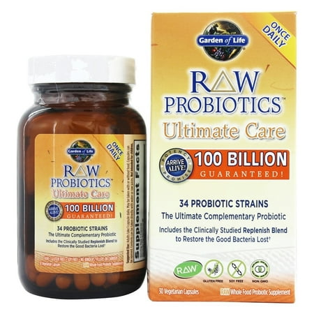 Garden of Life - Raw Probiotiques soins Ultimes 34 - 30 Souches Probiotic Vegetarian Capsules