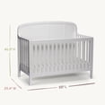 thumbnail image 6 of Little Seeds Briar 6-in-1 Convertible Crib , White, 6 of 9