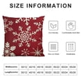 thumbnail image 5 of Nawypu  Throw Pillow Cover Happy Holidays Baby Its Cold Outside Joy Snowflakes Red Home Decor Square Cushion Pillowcase, 5 of 5