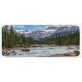 thumbnail image 1 of Landscape Kitchen Mat, Photo of Limestone Creek in the Alberta Cold Winter Time Adventure Image Print, Plush Decorative Kitchen Mat with Non Slip Backing, 47" X 19", Multicolor, by Ambesonne, 1 of 1