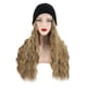 thumbnail image 4 of Gorro de punto con capucha y peluca de moda para mujer, con pelo largo y rizado, en varios colores, para uso diario, 4 of 8