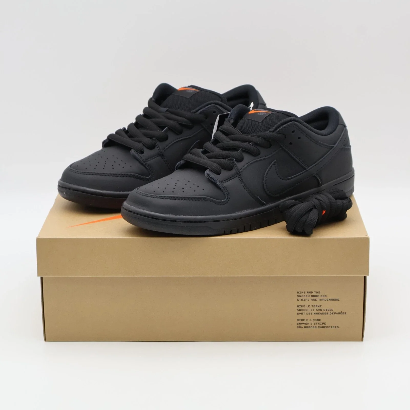 FJ1674-001 Nike SB Dunk Low Pro ISO Triple Black Anthracite  display picture 1