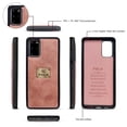 thumbnail image 4 of Galaxy S20+ Plus Case, Allytech Retro PU Leather Magnetic Detachable Back Cover Zipper Wallet Folio Multiple Cards Slots Purse Wrist Strap Clutch Protective Case for Samsung Galaxy S20 Plus,Pink, 4 of 9