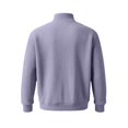thumbnail image 5 of Men's Solid Sweatshirt Pit Strip Half Open Collar Casual Printed Sweatshirt for Fall Winter, 5 of 6