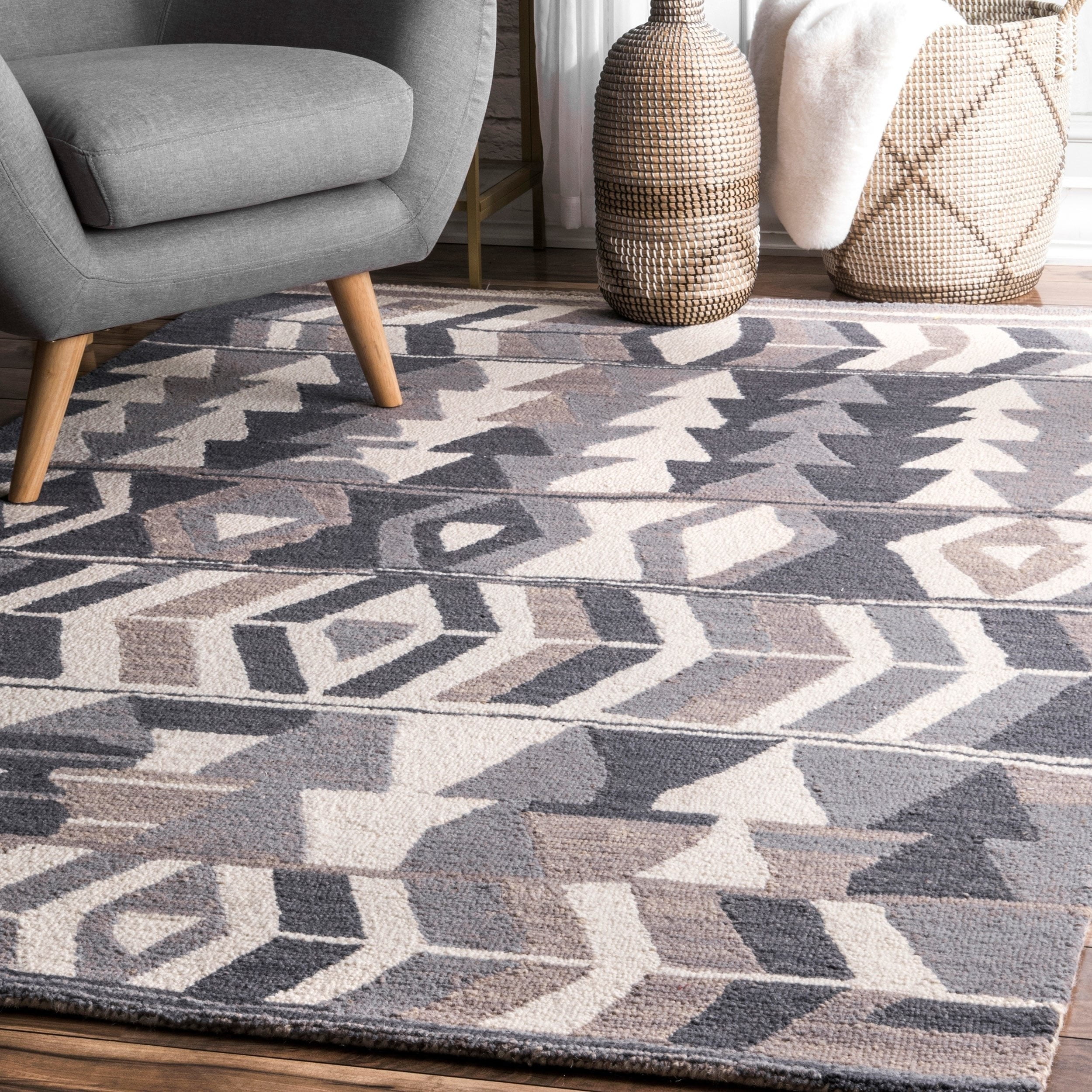 Emerita Multi-colored Modern Area Rug 27 x 73
