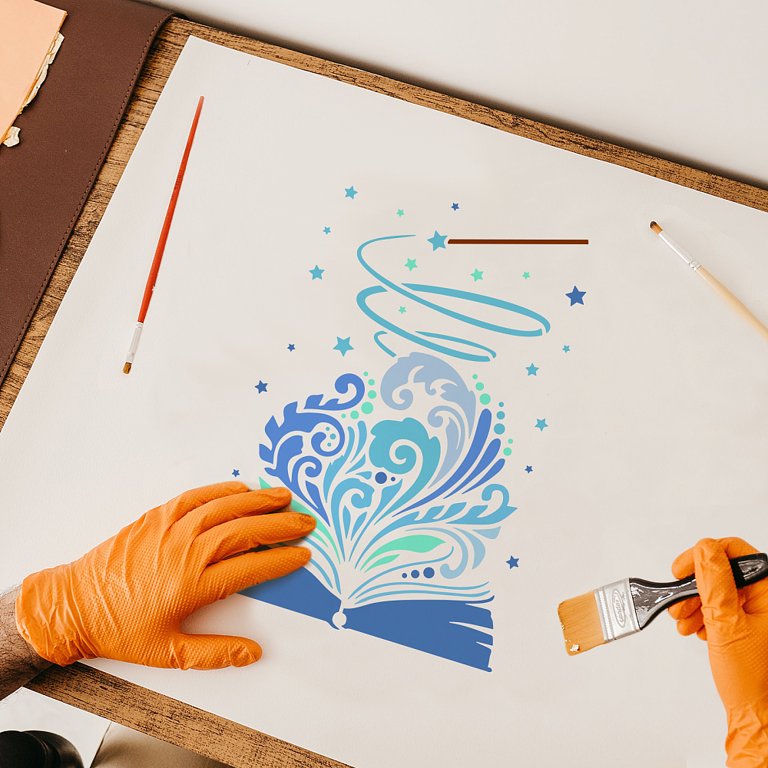 Reusable A4 Stencils For Art, Card Making, Scrapbooking & DIY Decor