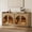 Brown Oak, variant on SICOTAS 61.7" W Large Accent Display Cabinet with Arched Glass Doors & Motion Sensor LED Lights, Farmhouse Sideboard Buffet Cabinet, TV Console Table for Living Room, Dining Room, Brown Oak