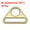 Bronze, variant on Uxcell 1.5" Adjuster Triangle with Bar Swivel Clip D Dee Ring Buckle, 16Pack Gold